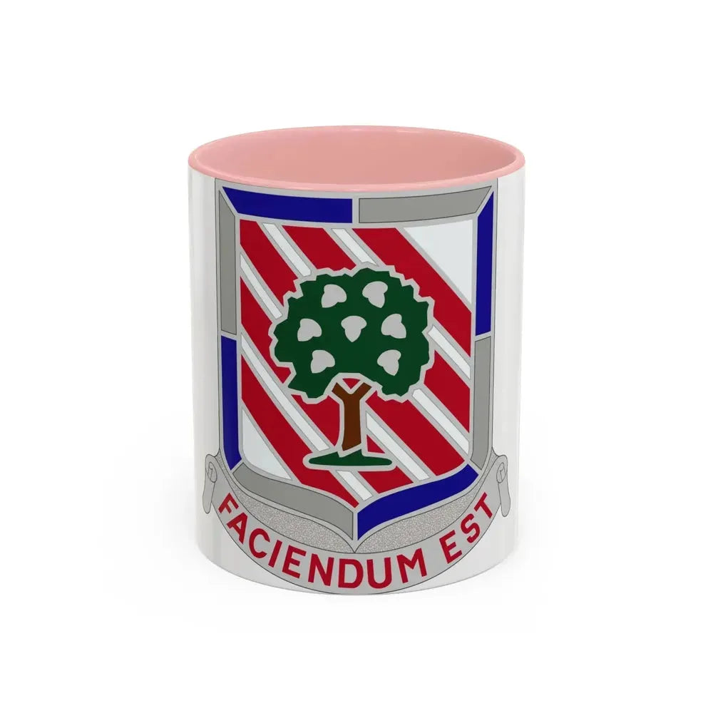 104 Engineer Battalion Obsolete Insignia (U.S. Army) Accent Coffee Mug 11oz Pink - Go Mug Yourself