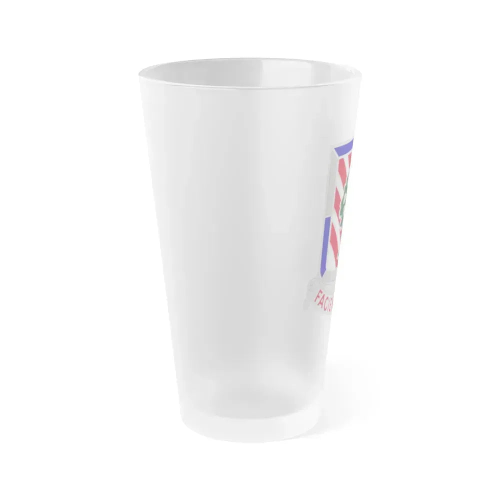 104 Engineer Battalion Obsolete Insignia (U.S. Army) Frosted Pint Glass 16oz - Go Mug Yourself