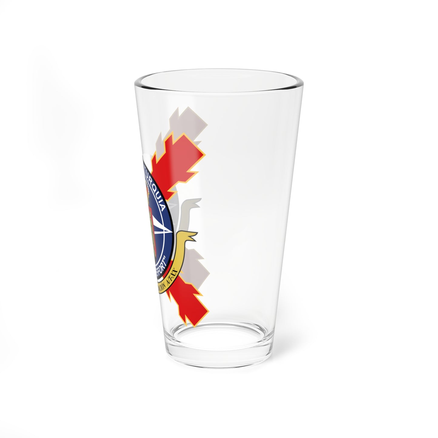 UDAA APOYO A TURQUÍA distintivo (Spain) (Coat of Arms) Pint Glass 16oz