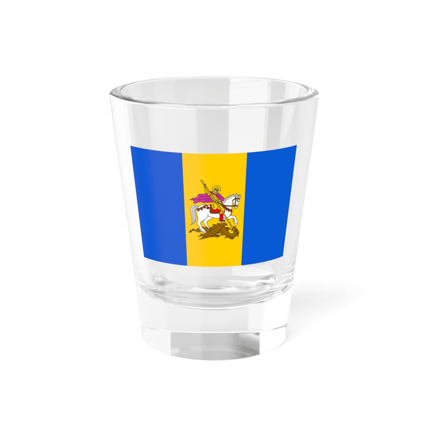 Flag of Kyiv Oblast Ukraine - Shot Glass 1.5oz