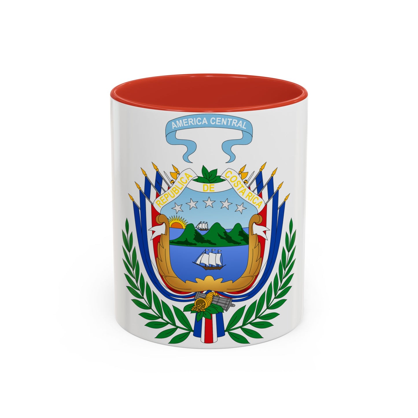 Coat of arms of Costa Rica (1848-1906) - Accent Coffee Mug