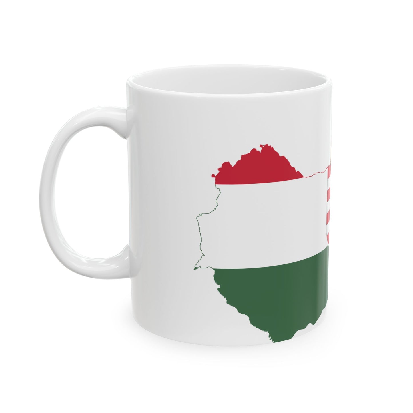 Flag-map of Hungary 1919-1920 (Hungary) White Coffee Mug