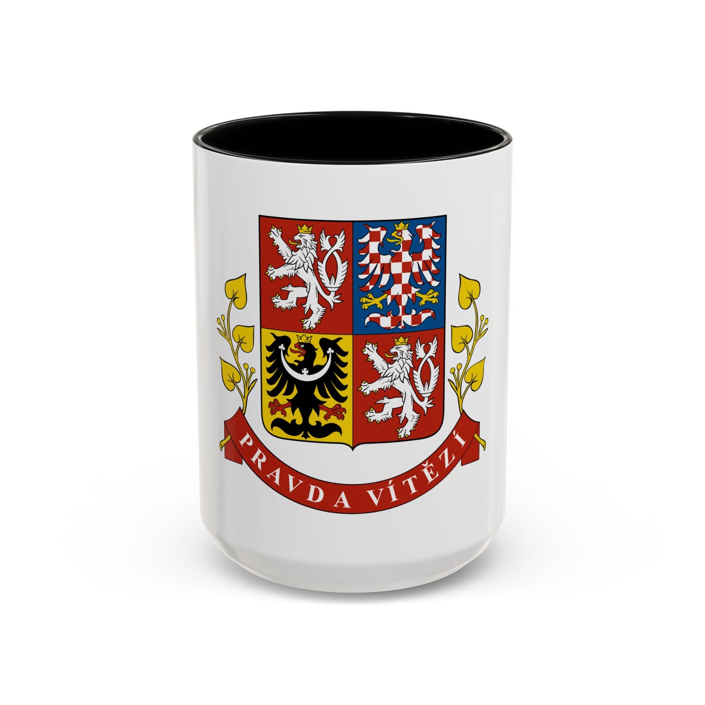 Greater coat of arms of the Czech Republic (Presidential version) - Accent Coffee Mug