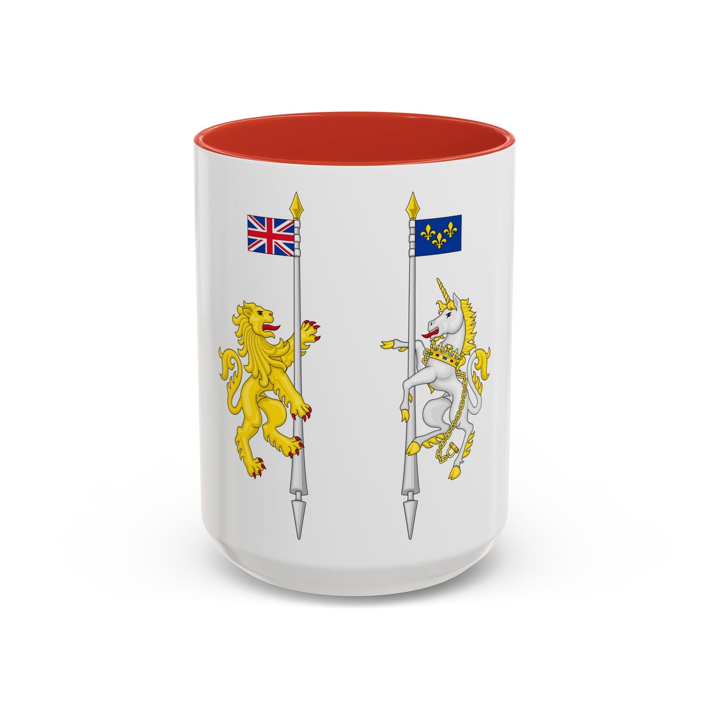 Supporters from the coat of arms of Canada - Accent Coffee Mug