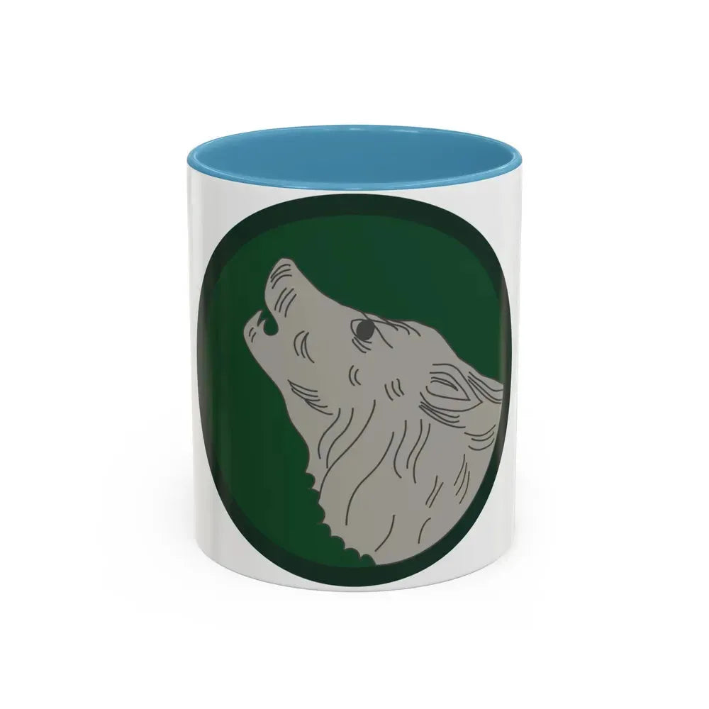 104th infantry (U.S. Army) Accent Coffee Mug 11oz Light Blue - Go Mug Yourself