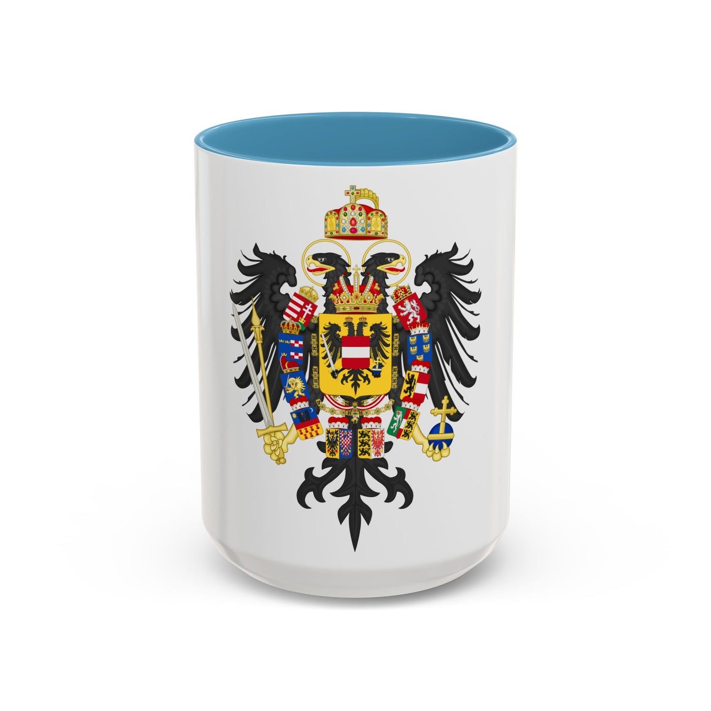 Middle Coat of Arms of Francis II, Holy Roman Emperor (1804-1806) - Accent Coffee Mug
