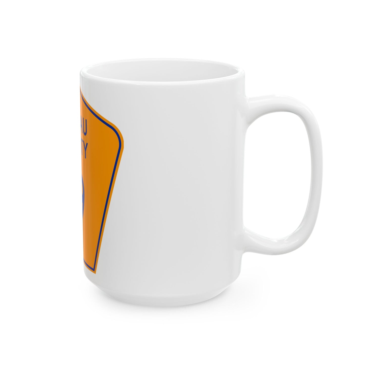 Nassau County 19 NY (New York) (Road Sign) White Coffee Mug