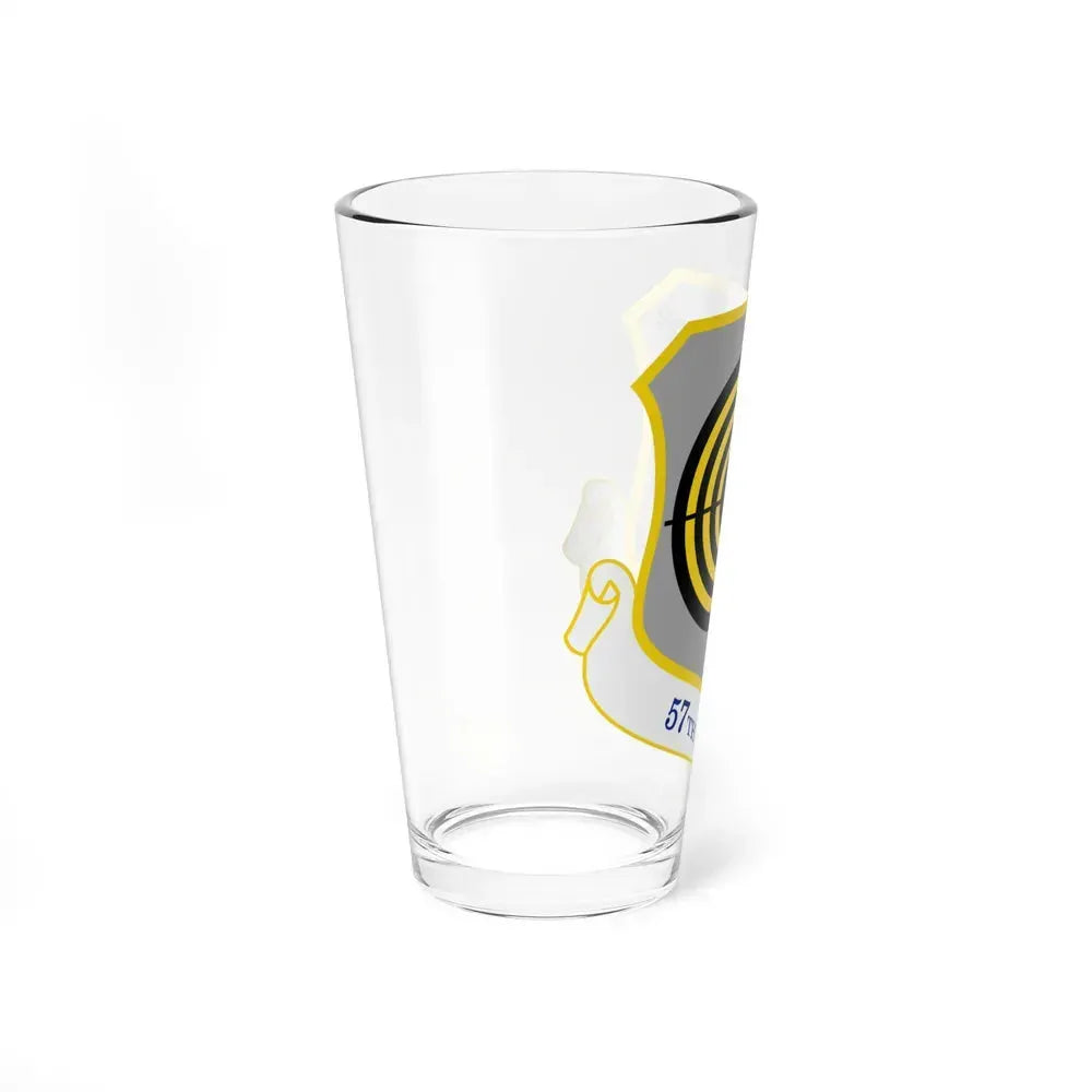 1058px USAF 57th Wing shield (U.S. Air Force) Pint Glass 16oz - Go Mug Yourself