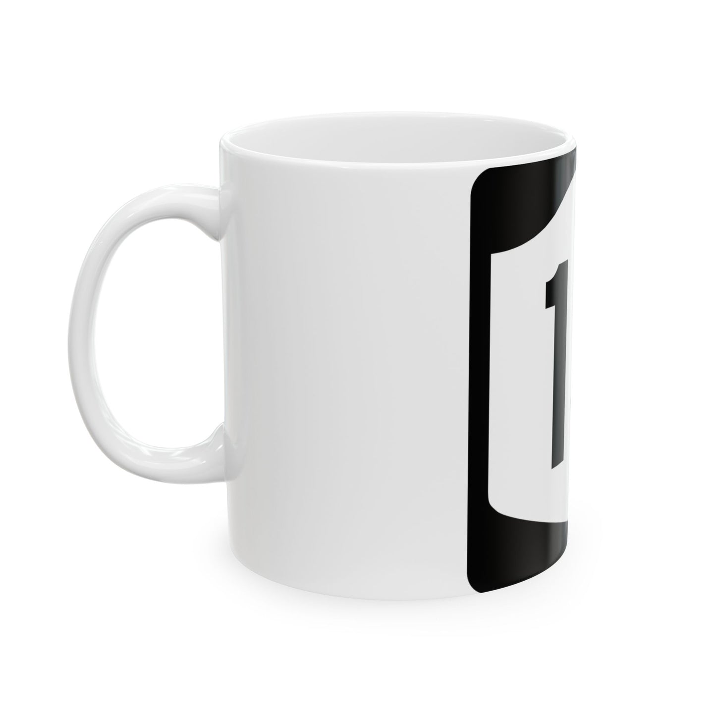 NY-13 (New York) (Road Sign) White Coffee Mug