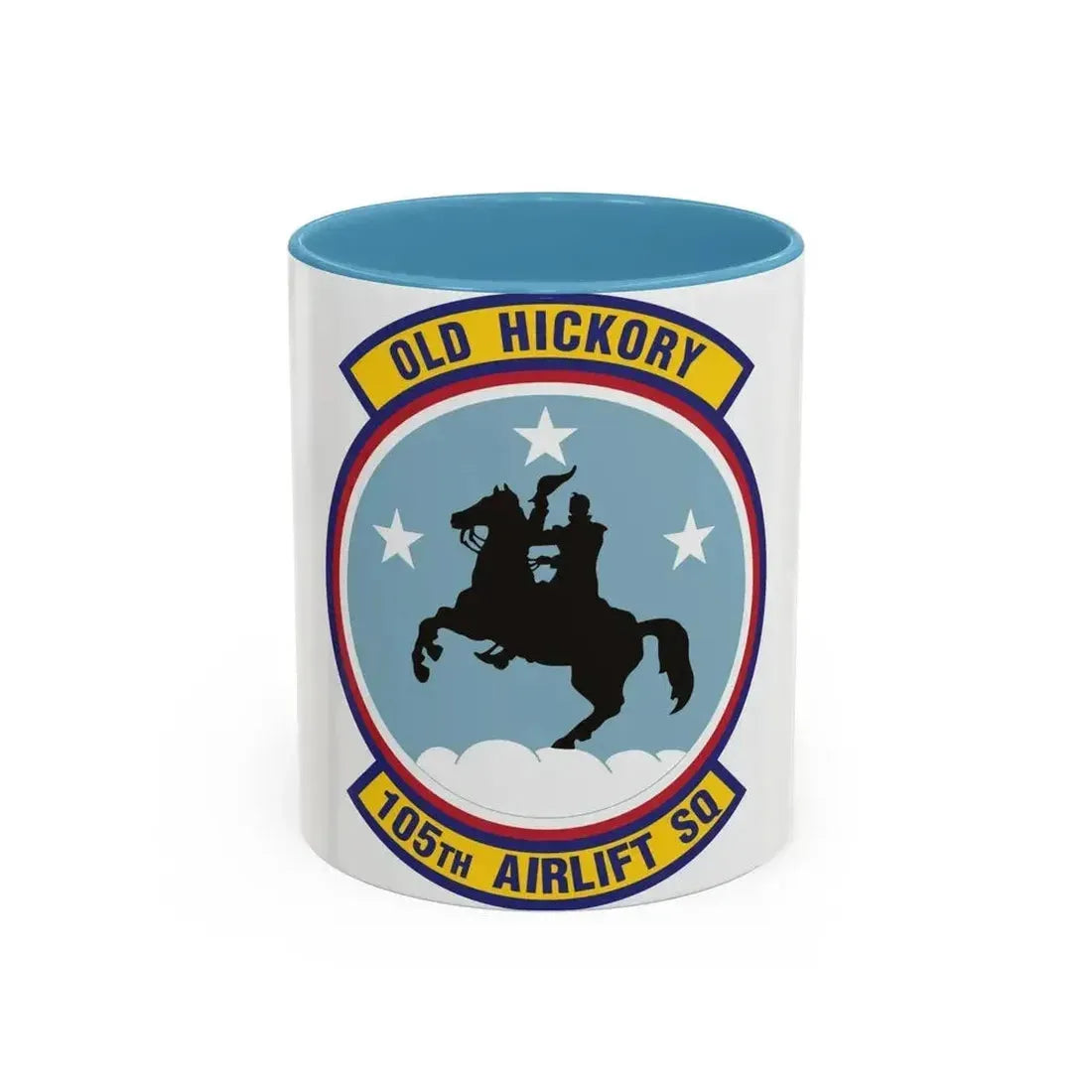 105th Airlift Squadron 2 (U.S. Air Force) Accent Coffee Mug 11oz Light Blue - Go Mug Yourself