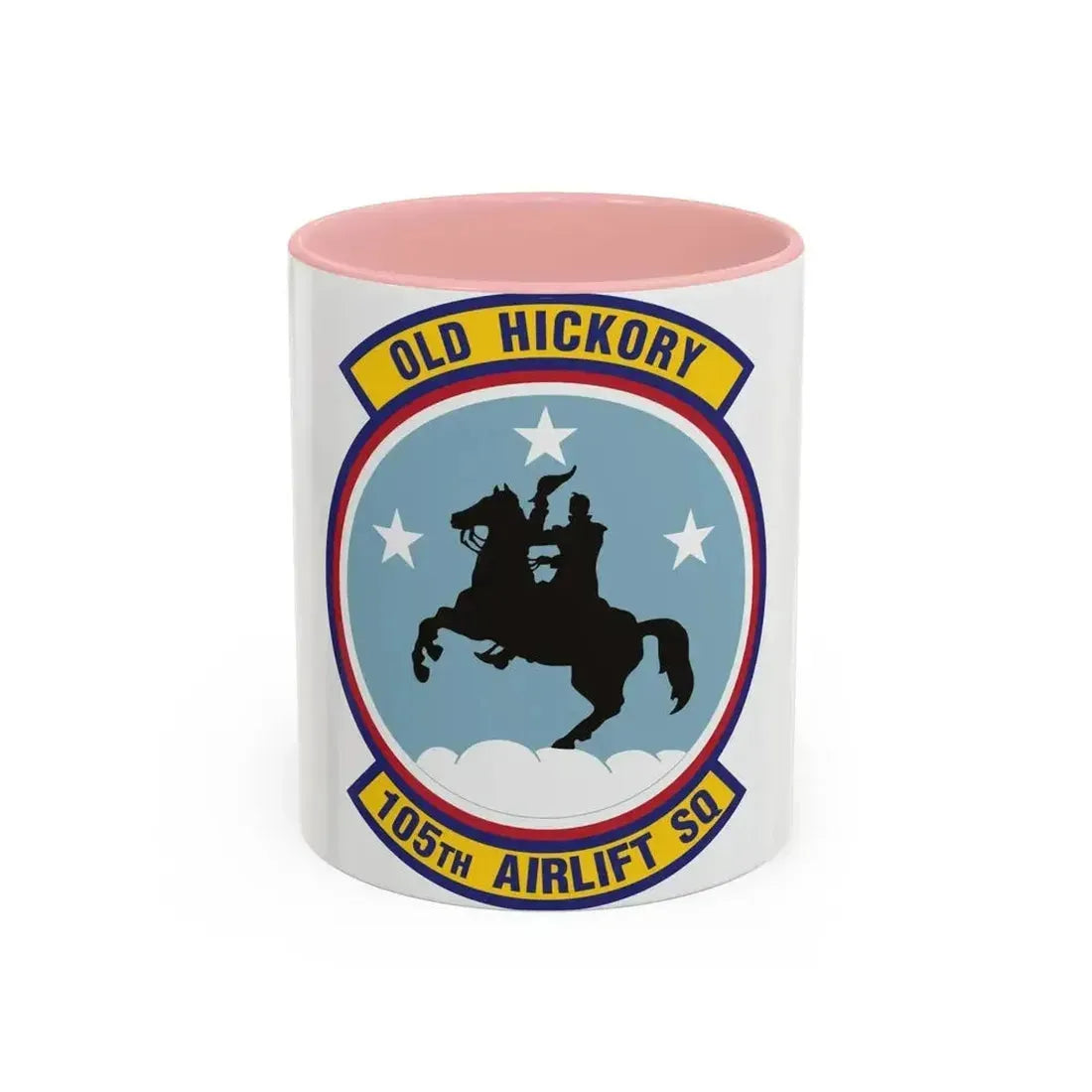 105th Airlift Squadron 2 (U.S. Air Force) Accent Coffee Mug 11oz Pink - Go Mug Yourself