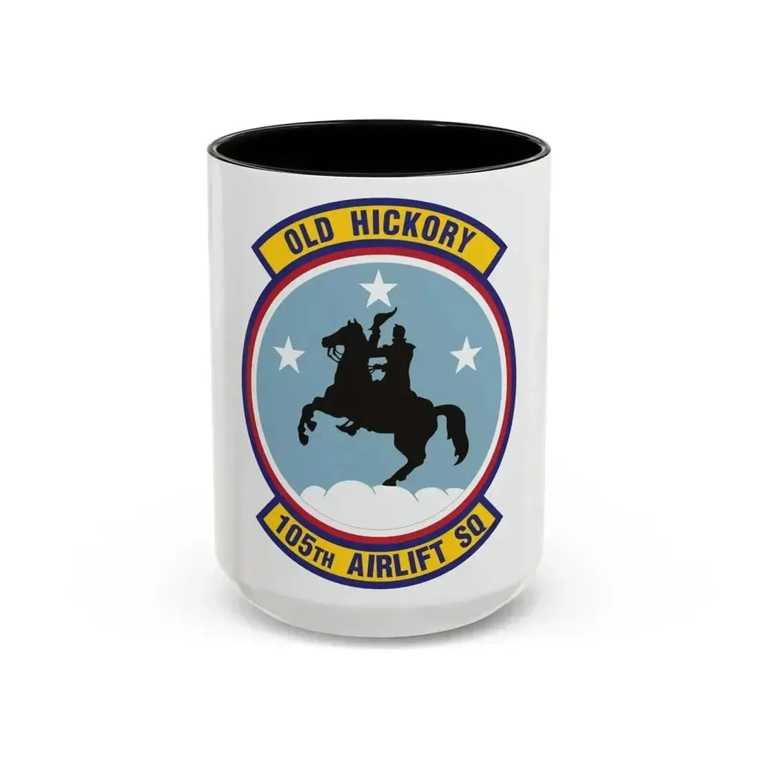 105th Airlift Squadron 2 (U.S. Air Force) Accent Coffee Mug 15oz Black - Go Mug Yourself