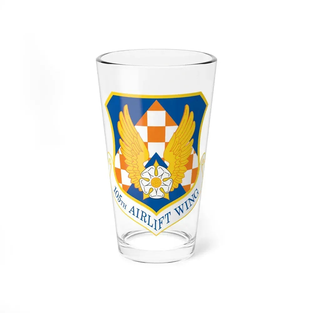 105th Airlift Wing (U.S. Air Force) Pint Glass 16oz 16oz - Go Mug Yourself