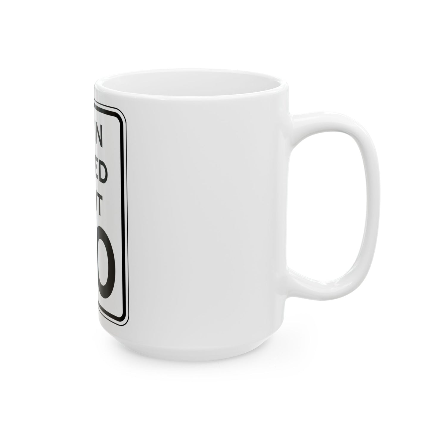 NYSDOT NYR2-6 (New York) (Road Sign) White Coffee Mug