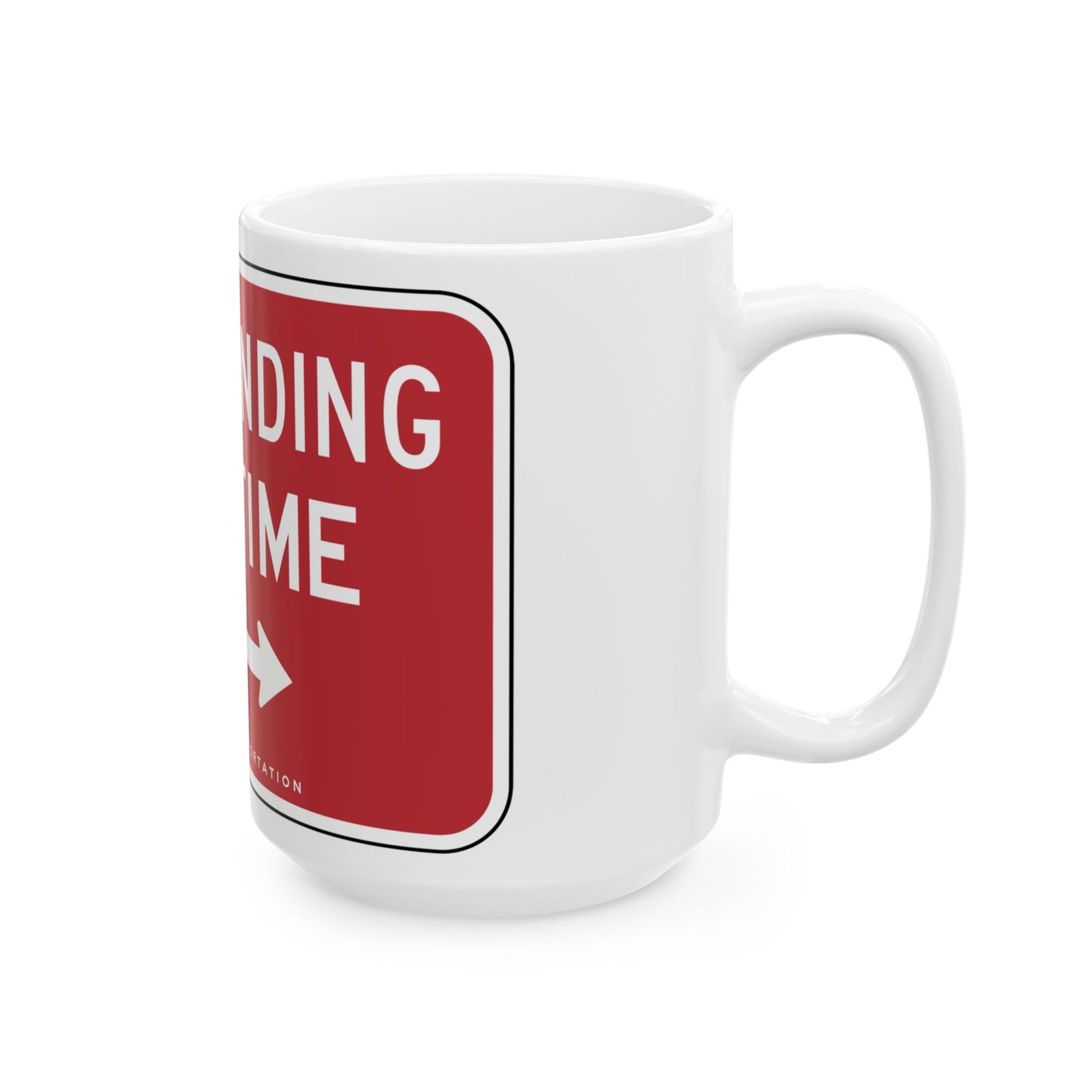NYCDOT SP10-B (New York) (Road Sign) White Coffee Mug