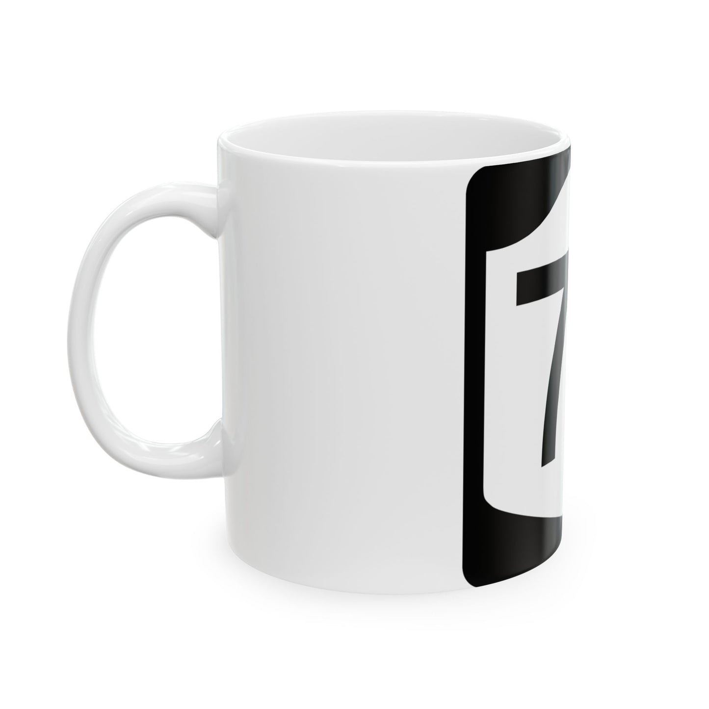 NY-77 (New York) (Road Sign) White Coffee Mug
