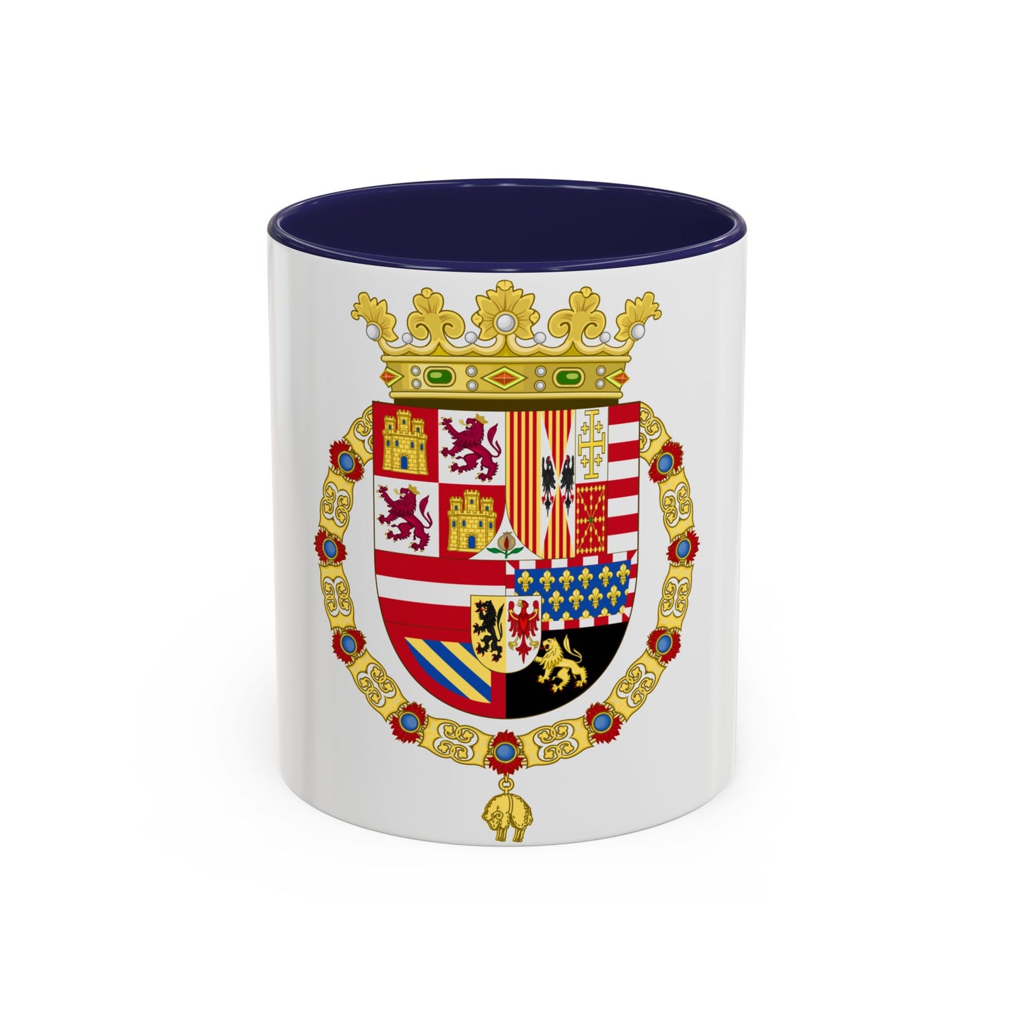 Coat of Arms of Philip II of Spain (1558-1580) - Accent Coffee Mug