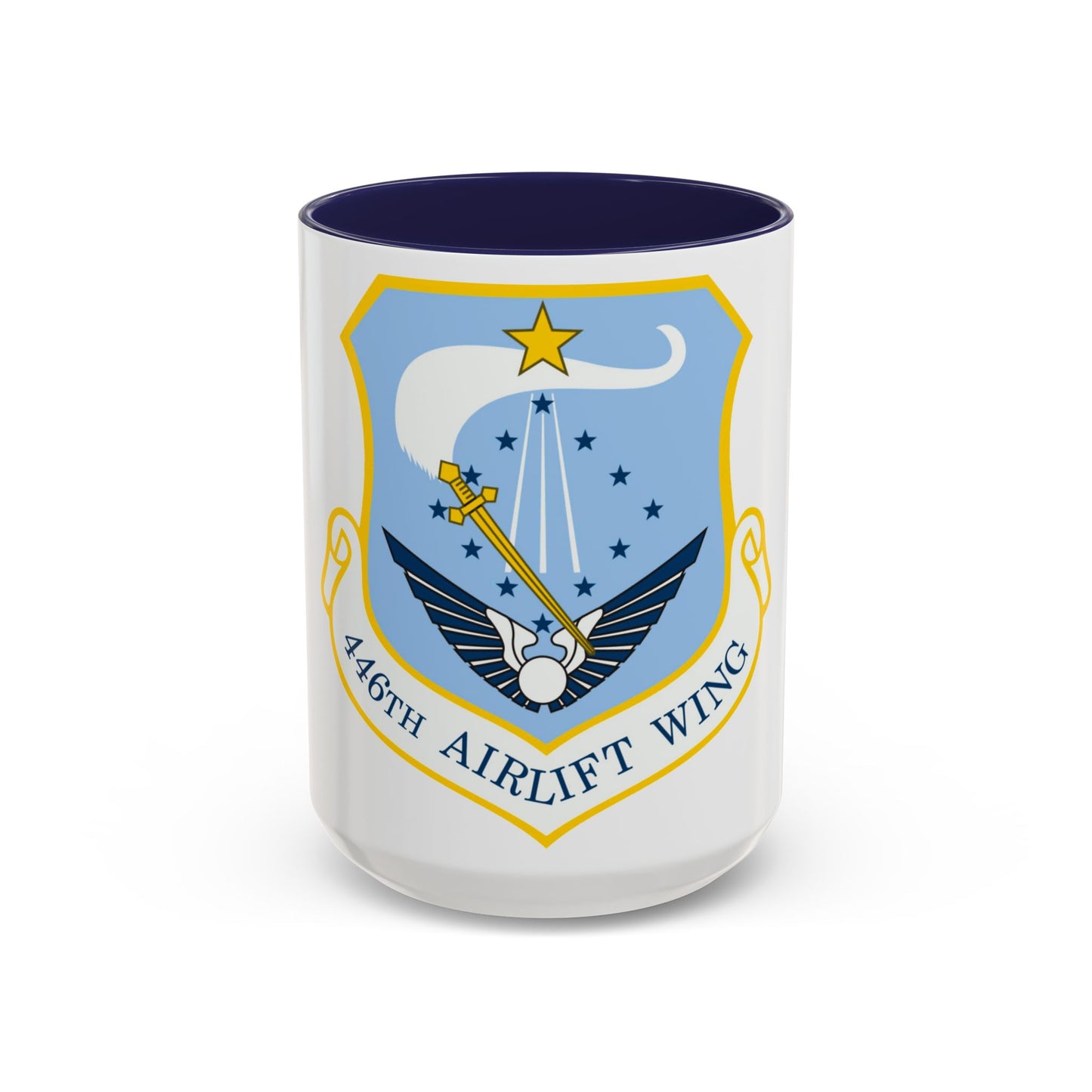 446th Airlift Wing (U.S. Air Force) Accent Coffee Mug