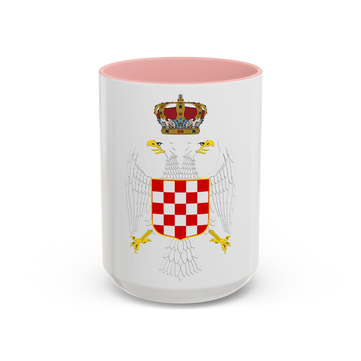 Greater coat of arms of the Banate of Croatia - Accent Coffee Mug