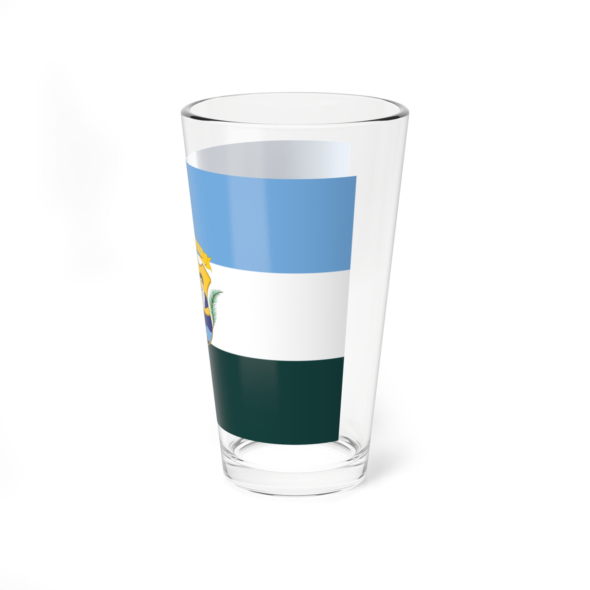 Bandera del Municipio Piritu Anzoategui (Venezuela) Pint Glass 16oz