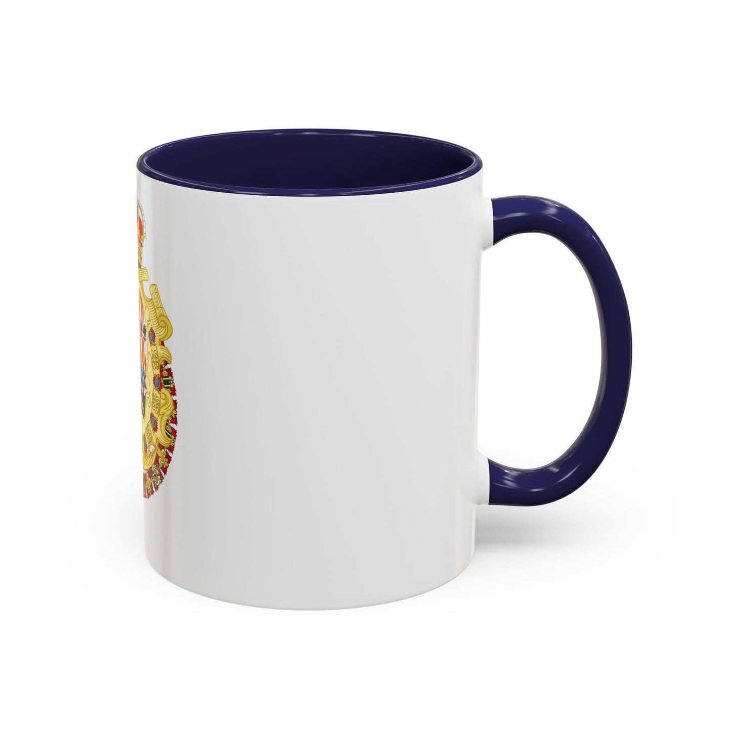 Royal Greater Coat of Arms of Spain (1700-1761) - Accent Coffee Mug