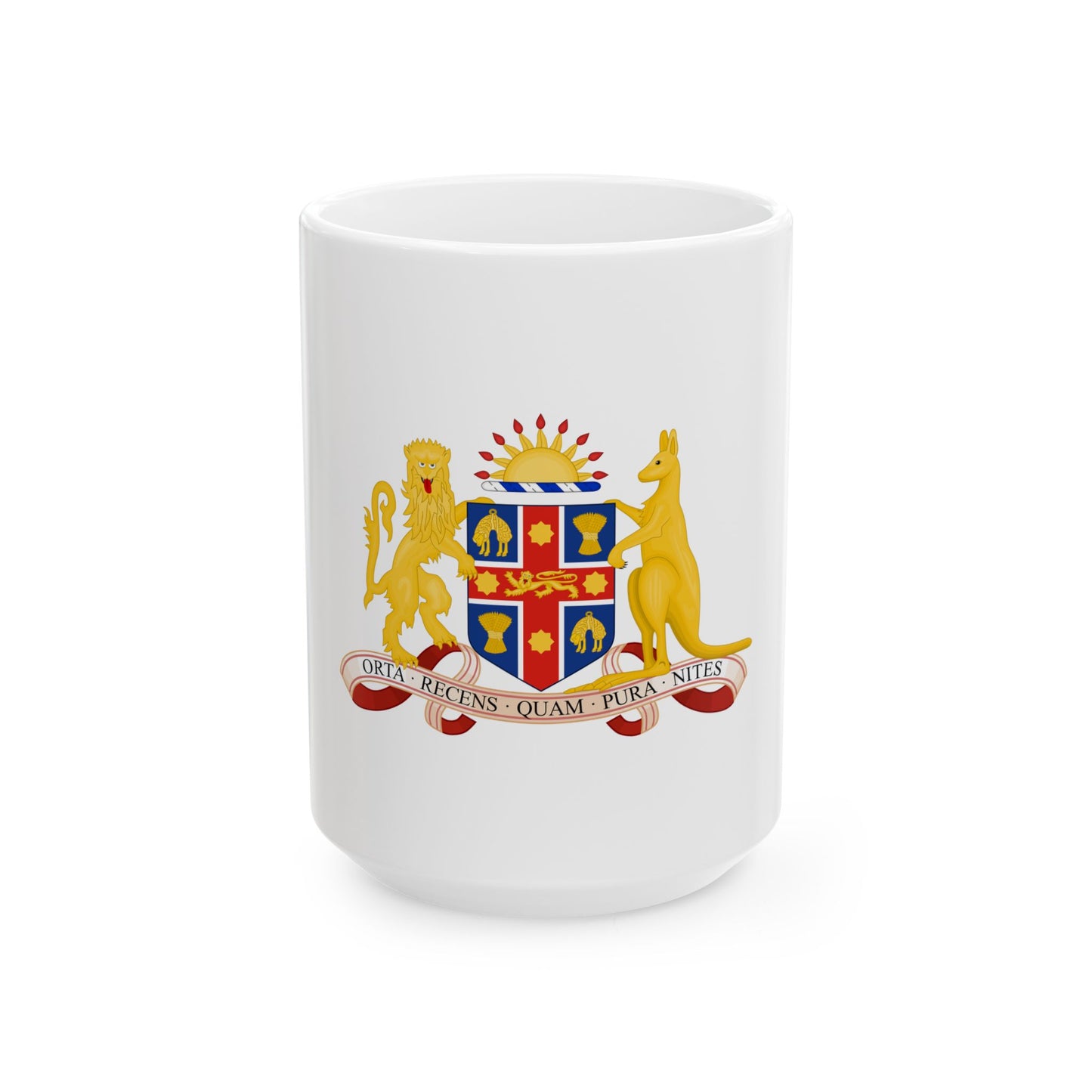 Coat of Arms of New South Wales - White Coffee Mug