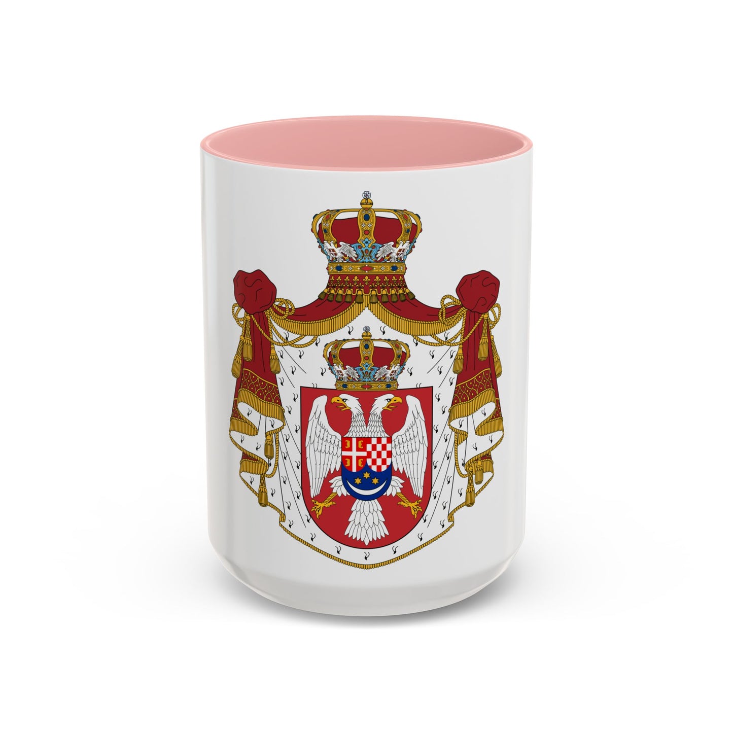Coat of arms of the Kingdom of Yugoslavia - Accent Coffee Mug