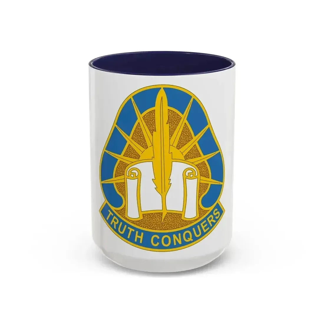 108 Military Intelligence Group (U.S. Army) Accent Coffee Mug 15oz Navy - Go Mug Yourself
