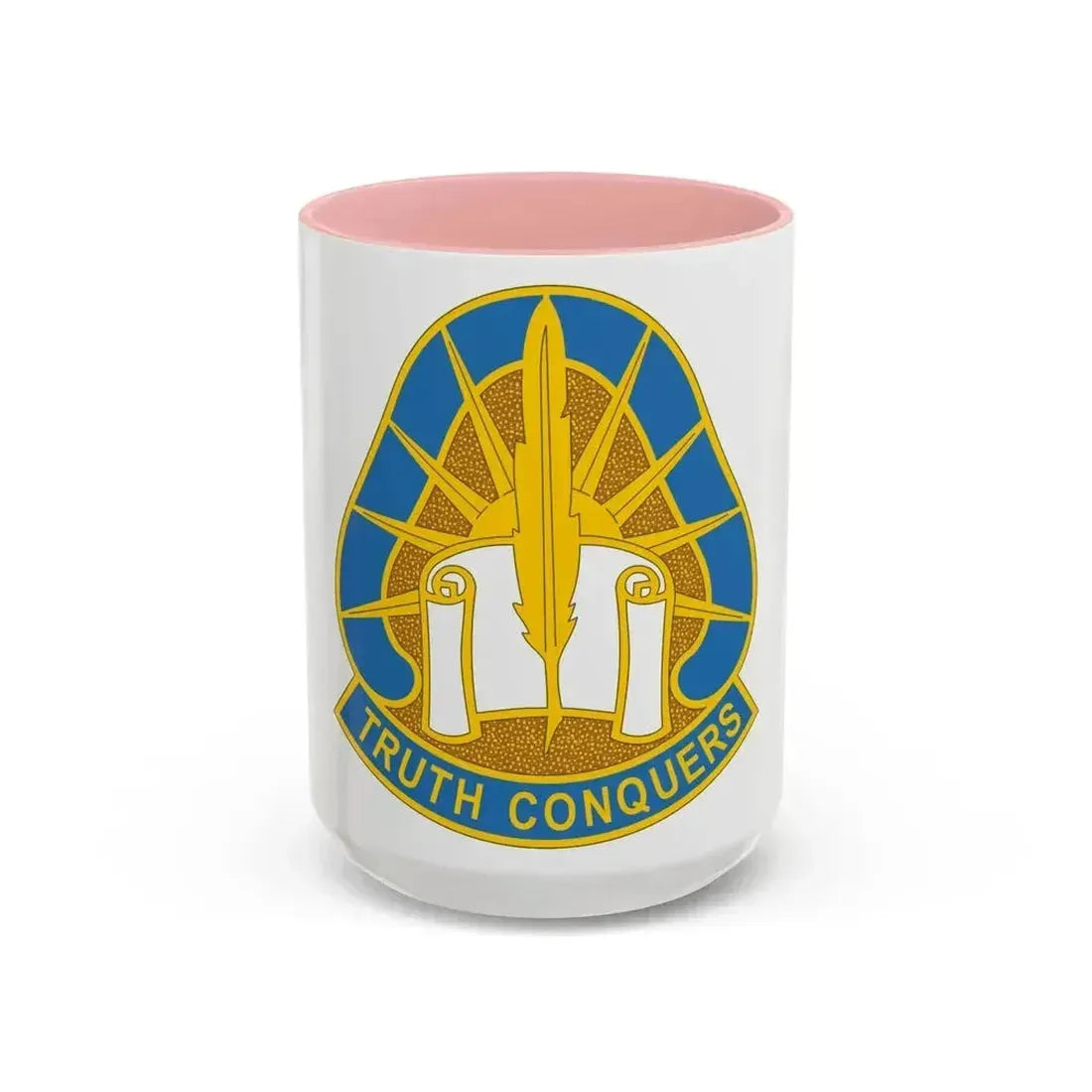 108 Military Intelligence Group (U.S. Army) Accent Coffee Mug 15oz Pink - Go Mug Yourself