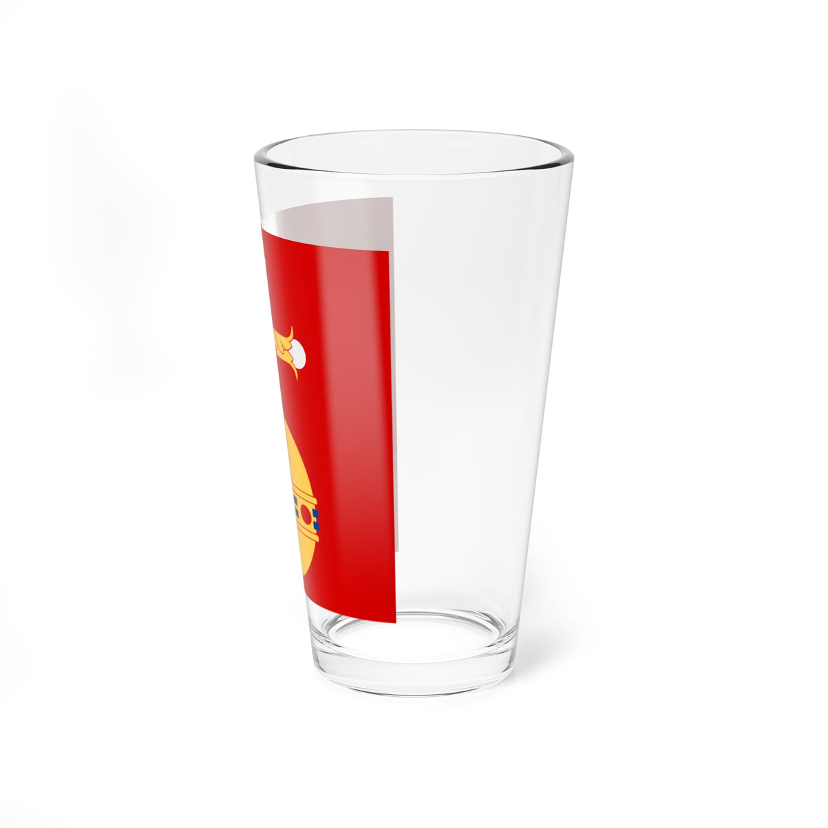 Uppsala lan vapenflagga (Sweden) Pint Glass 16oz
