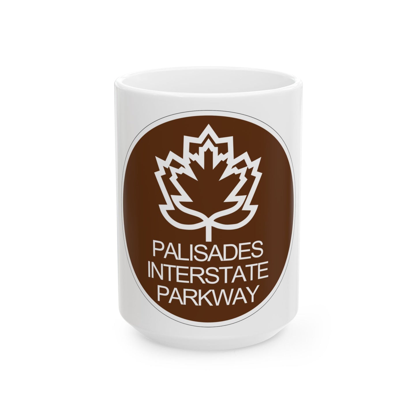 Palisades Interstate Pkwy (New York) (Road Sign) White Coffee Mug