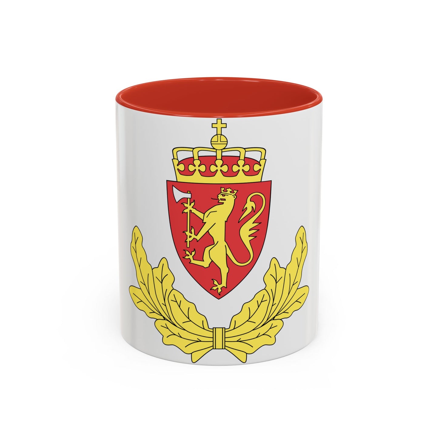 Coat of arms of the Norwegian Border Police - Accent Coffee Mug