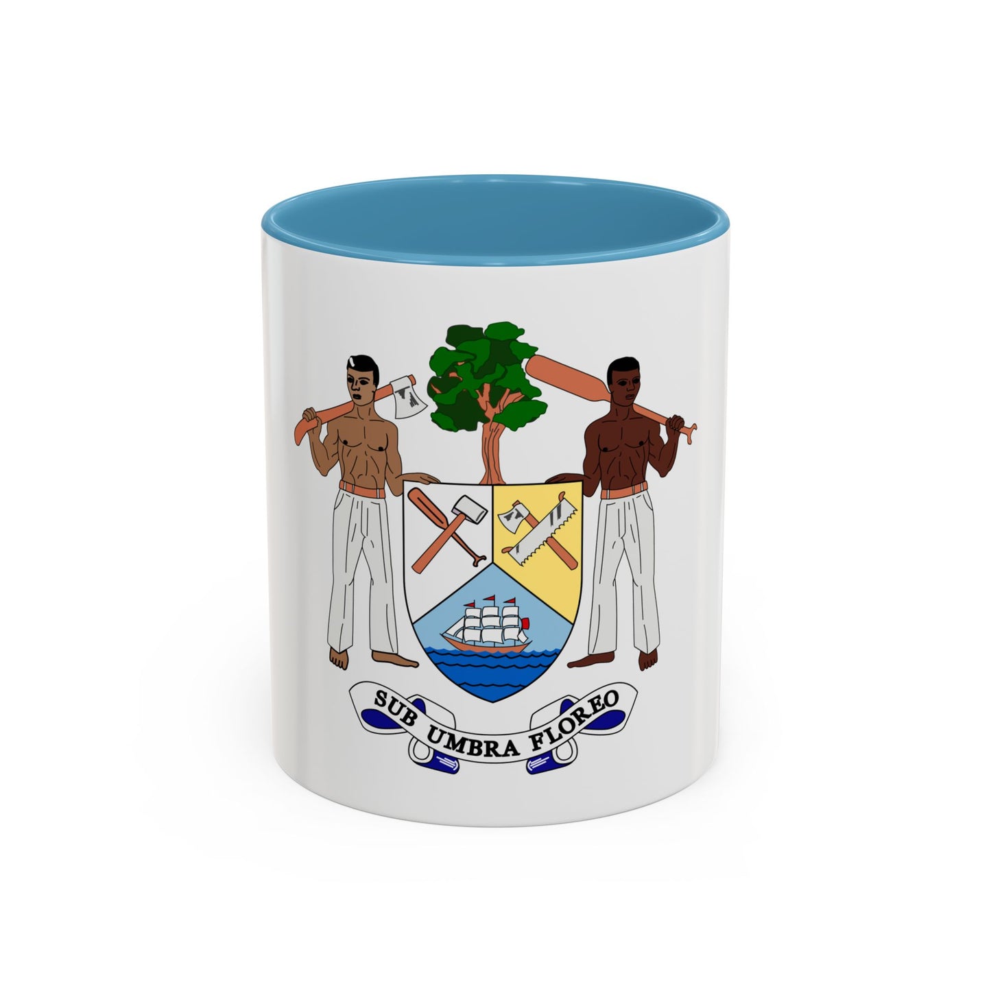 Coat of arms of British Honduras-Belize (1967-1981) - Accent Coffee Mug