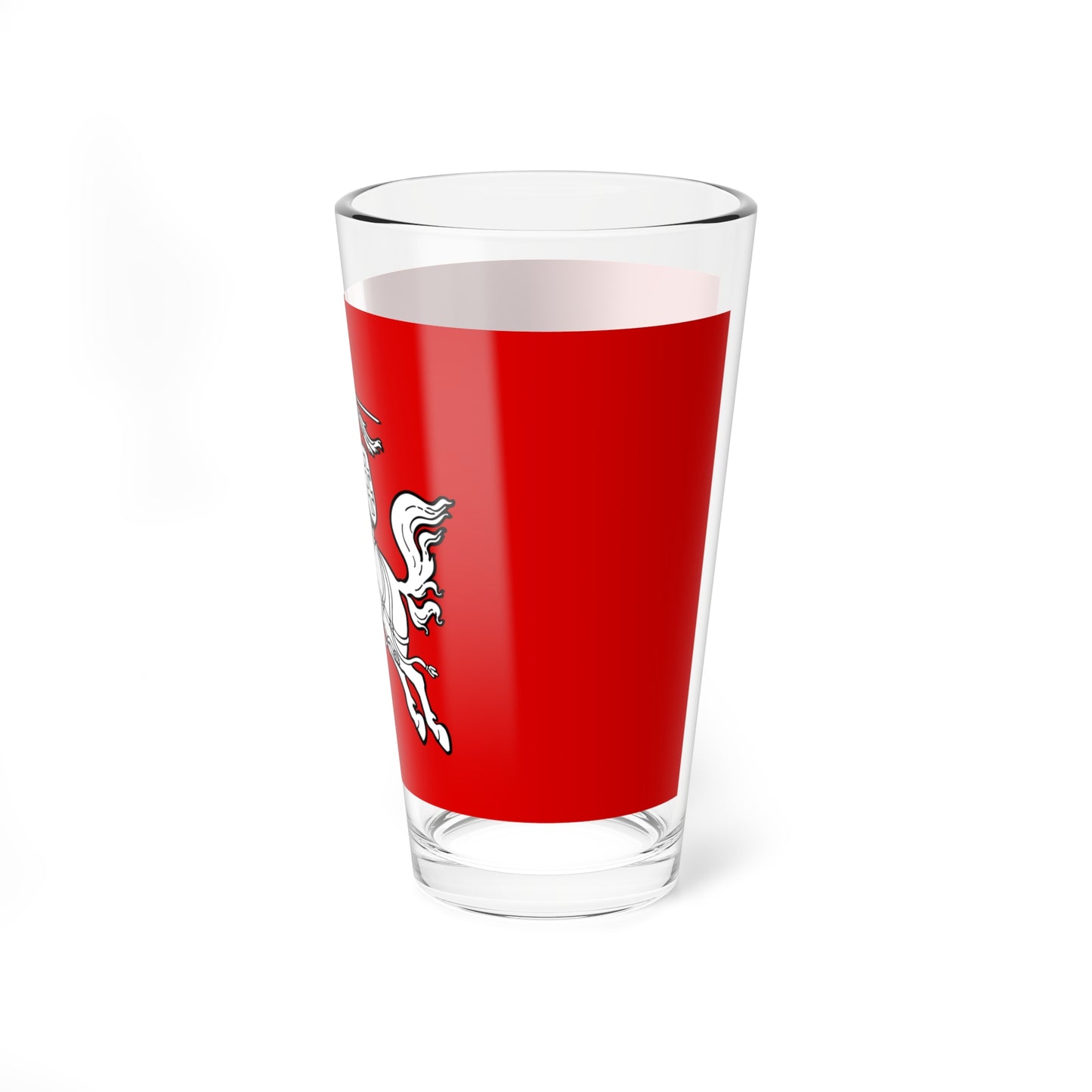 Flag of the Republic of Lithuania 1930s (Lithuania) (Coat of Arms) Pint Glass 16oz