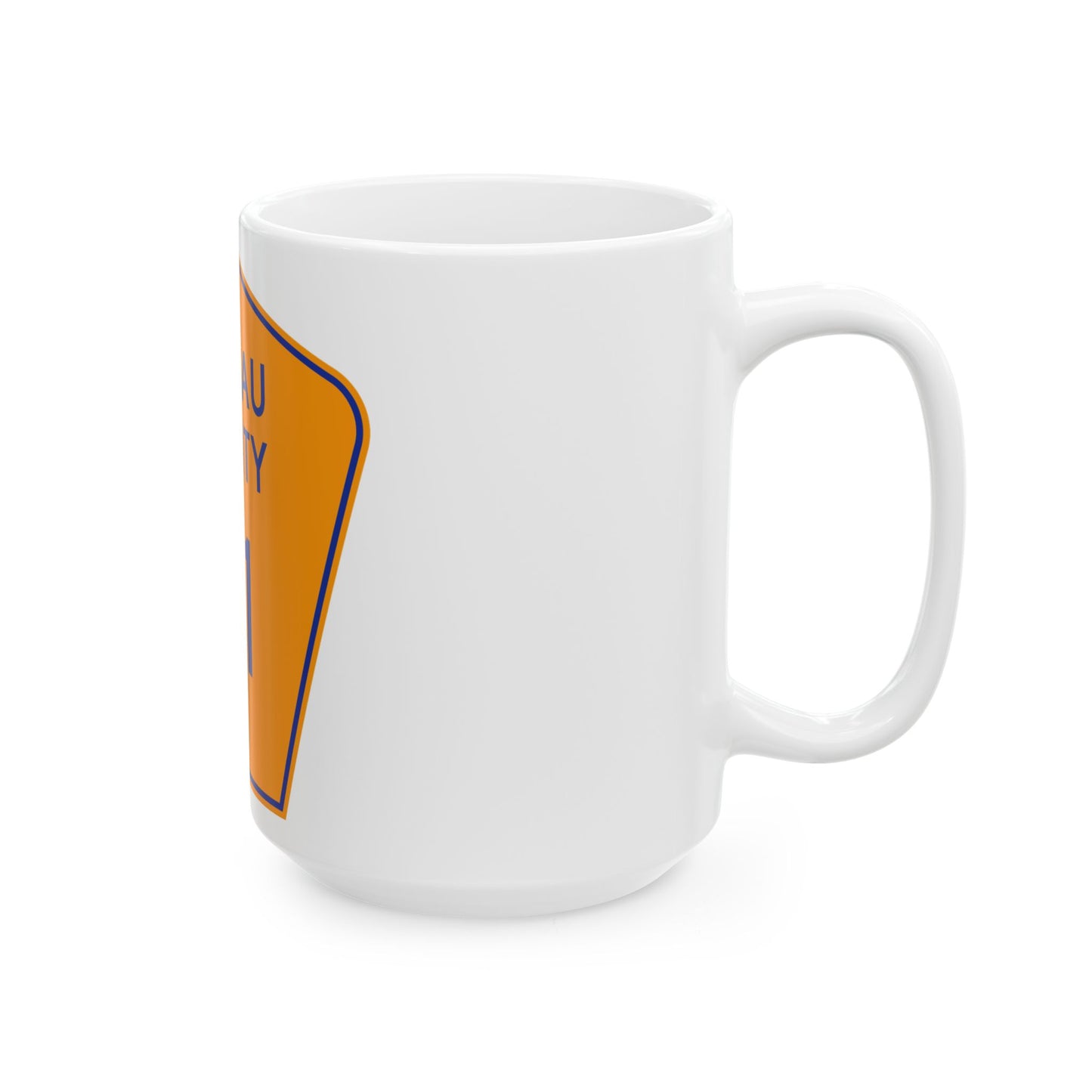 Nassau County 31 NY (New York) (Road Sign) White Coffee Mug
