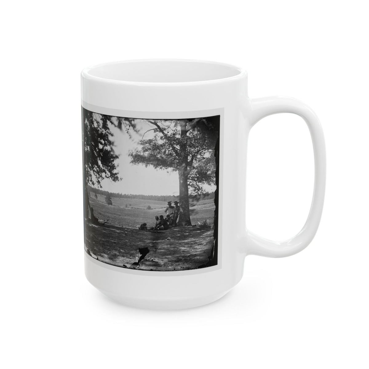 Cedar Mountain, Va. Battlefield Viewed From The West (U.S. Civil War) White Coffee Mug