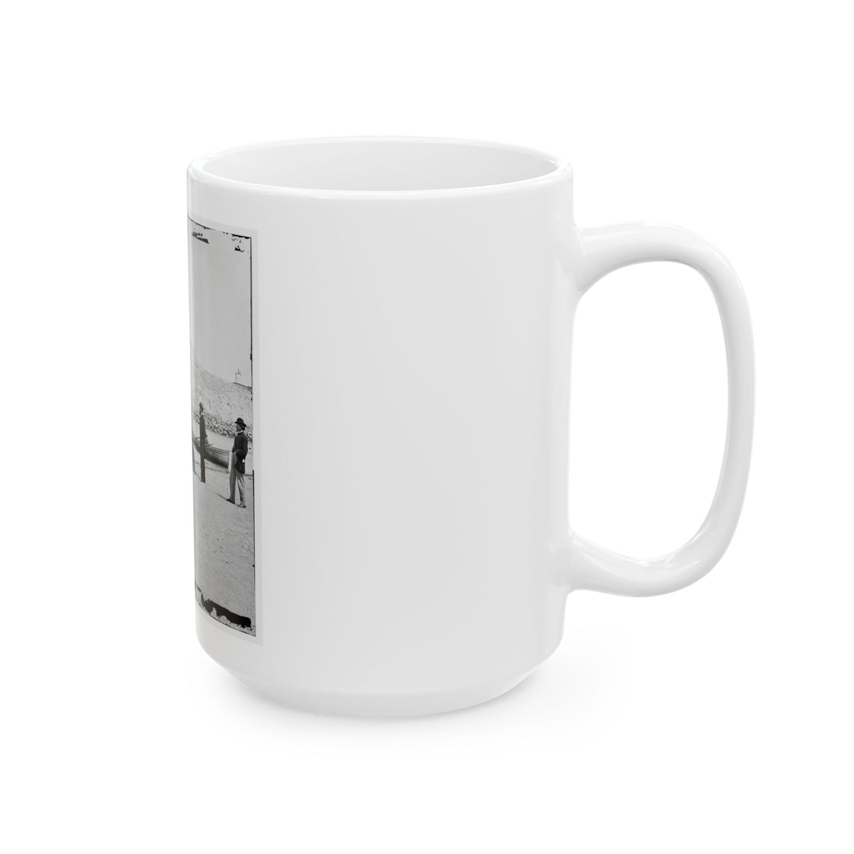 Charleston, S.C. Fort Sumter, From The Sand-Bar (U.S. Civil War) White Coffee Mug