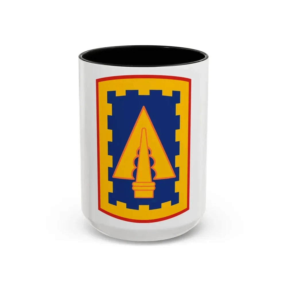 108th Air Defense Artillery Brigade (U.S. Army) Accent Coffee Mug 15oz Black - Go Mug Yourself