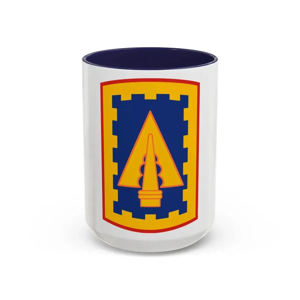 108th Air Defense Artillery Brigade (U.S. Army) Accent Coffee Mug 15oz Navy - Go Mug Yourself