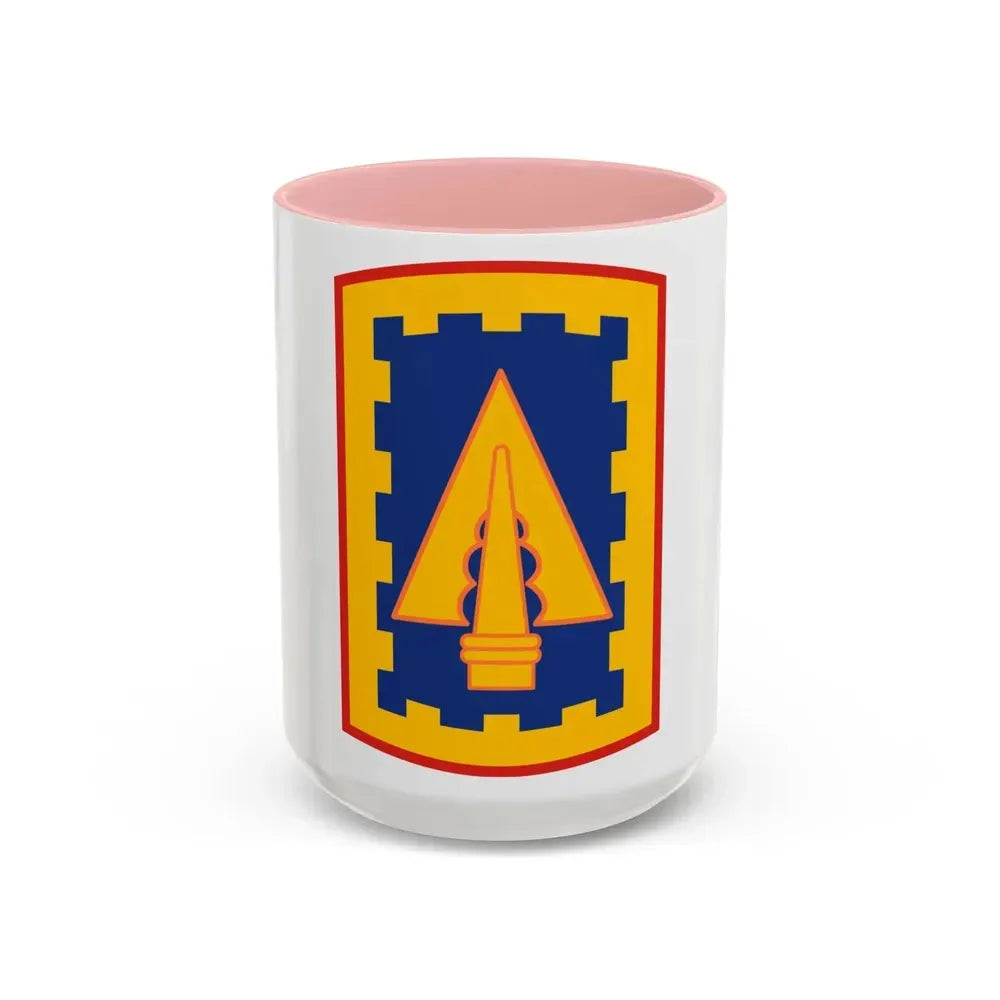 108th Air Defense Artillery Brigade (U.S. Army) Accent Coffee Mug 15oz Pink - Go Mug Yourself