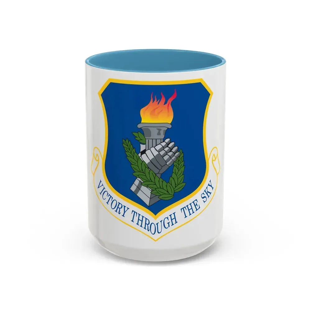108th Air Refueling Wing (U.S. Air Force) Accent Coffee Mug 15oz Light Blue - Go Mug Yourself