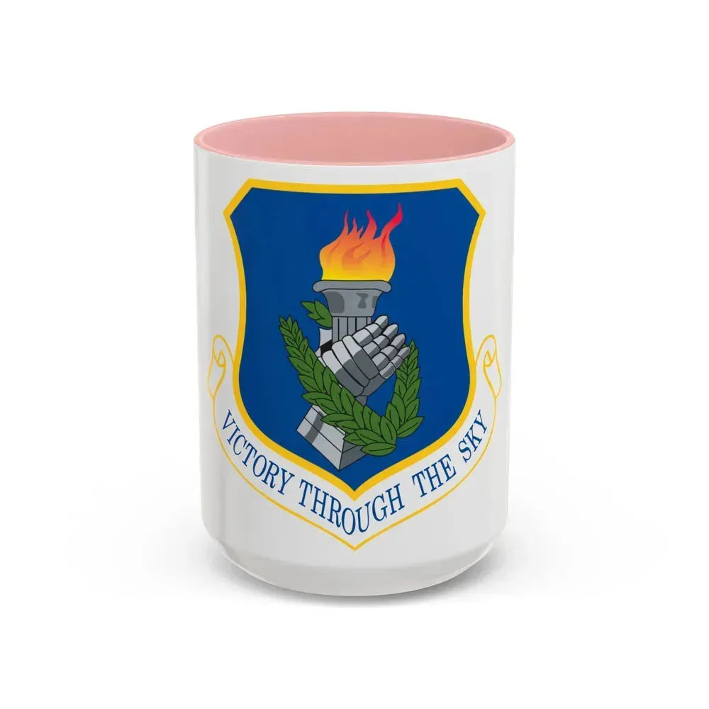 108th Air Refueling Wing (U.S. Air Force) Accent Coffee Mug 15oz Pink - Go Mug Yourself