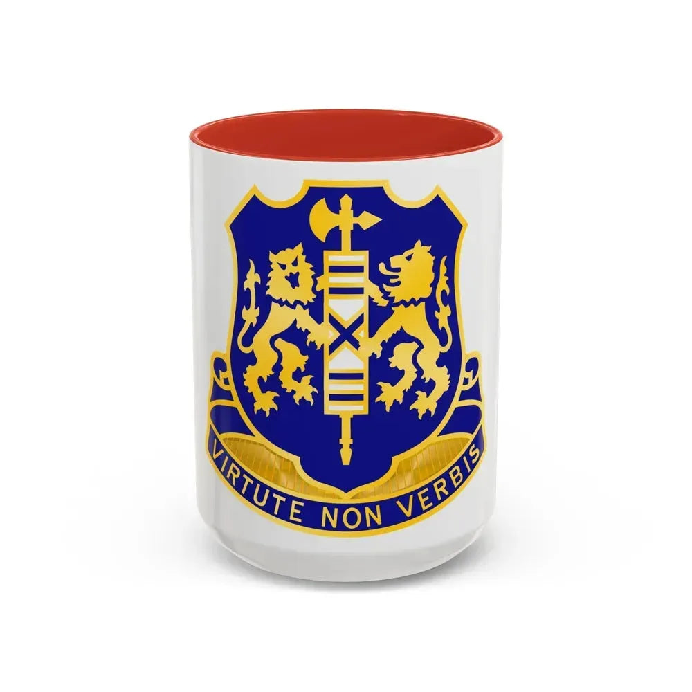 108th Infantry Regiment (U.S. Army) Accent Coffee Mug 15oz Red - Go Mug Yourself