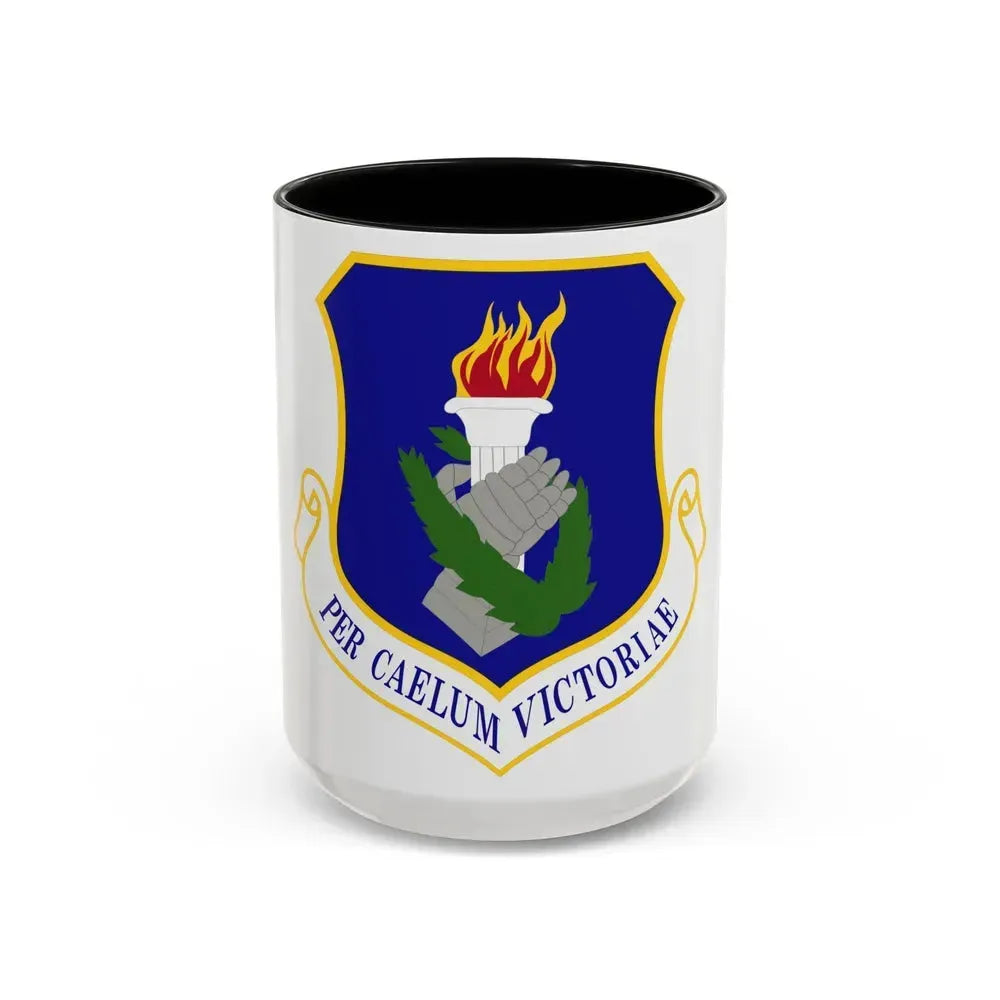 108th Wing (U.S. Air Force) Accent Coffee Mug 15oz Black - Go Mug Yourself