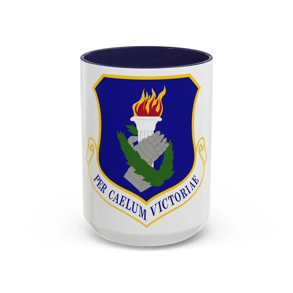 108th Wing (U.S. Air Force) Accent Coffee Mug 15oz Navy - Go Mug Yourself