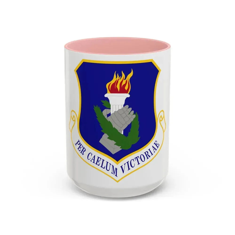108th Wing (U.S. Air Force) Accent Coffee Mug 15oz Pink - Go Mug Yourself