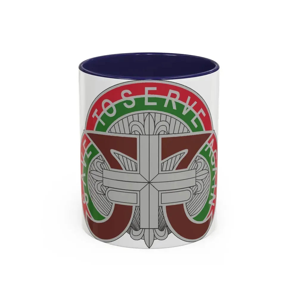 109 Medical Battalion (U.S. Army) Accent Coffee Mug 11oz Navy - Go Mug Yourself