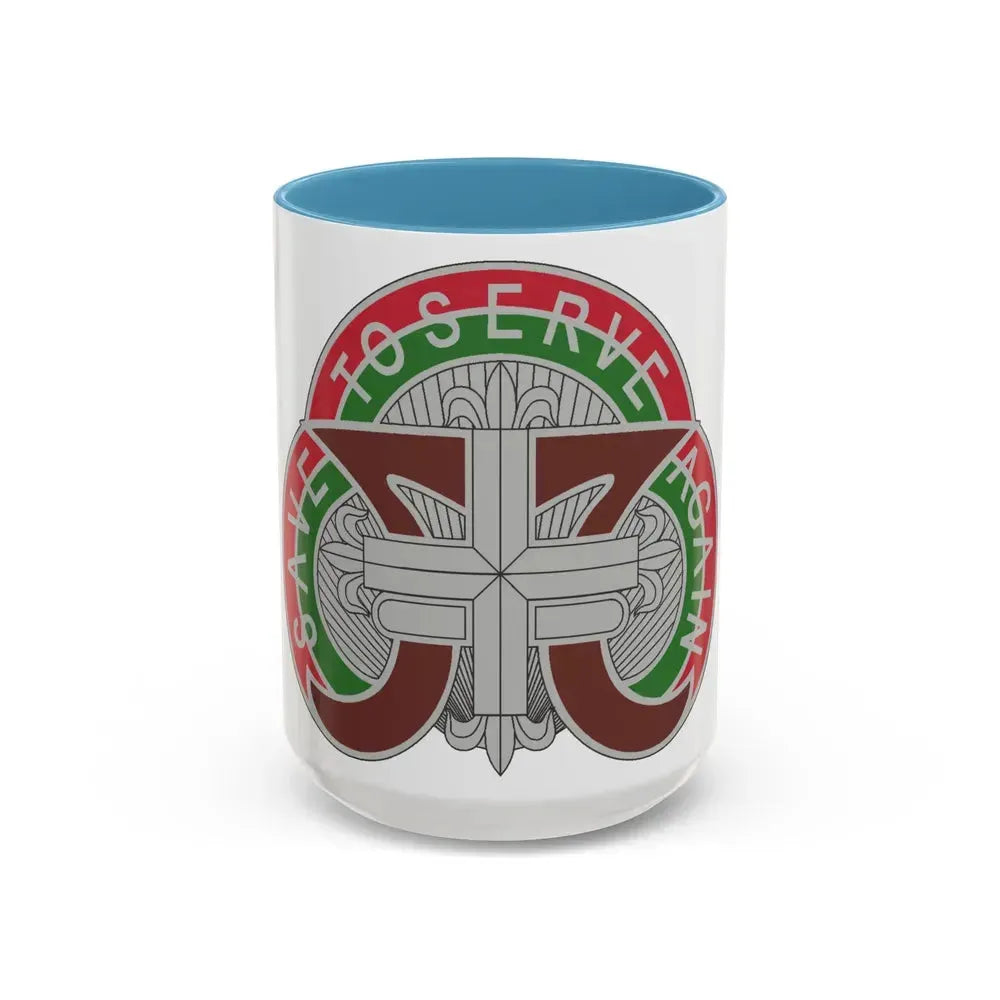 109 Medical Battalion (U.S. Army) Accent Coffee Mug 15oz Light Blue - Go Mug Yourself