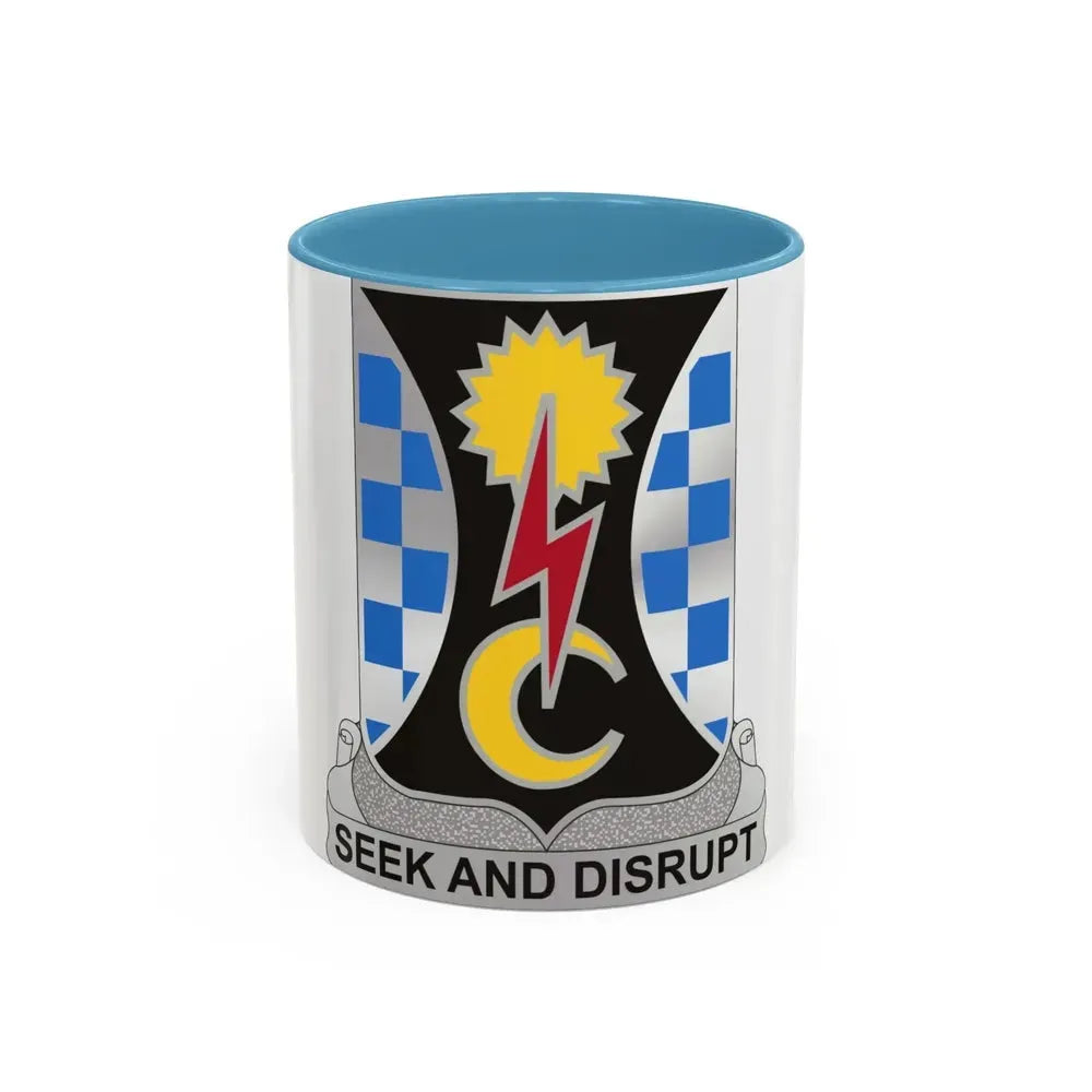 109 Military Intelligence Battalion (U.S. Army) Accent Coffee Mug 11oz Light Blue - Go Mug Yourself