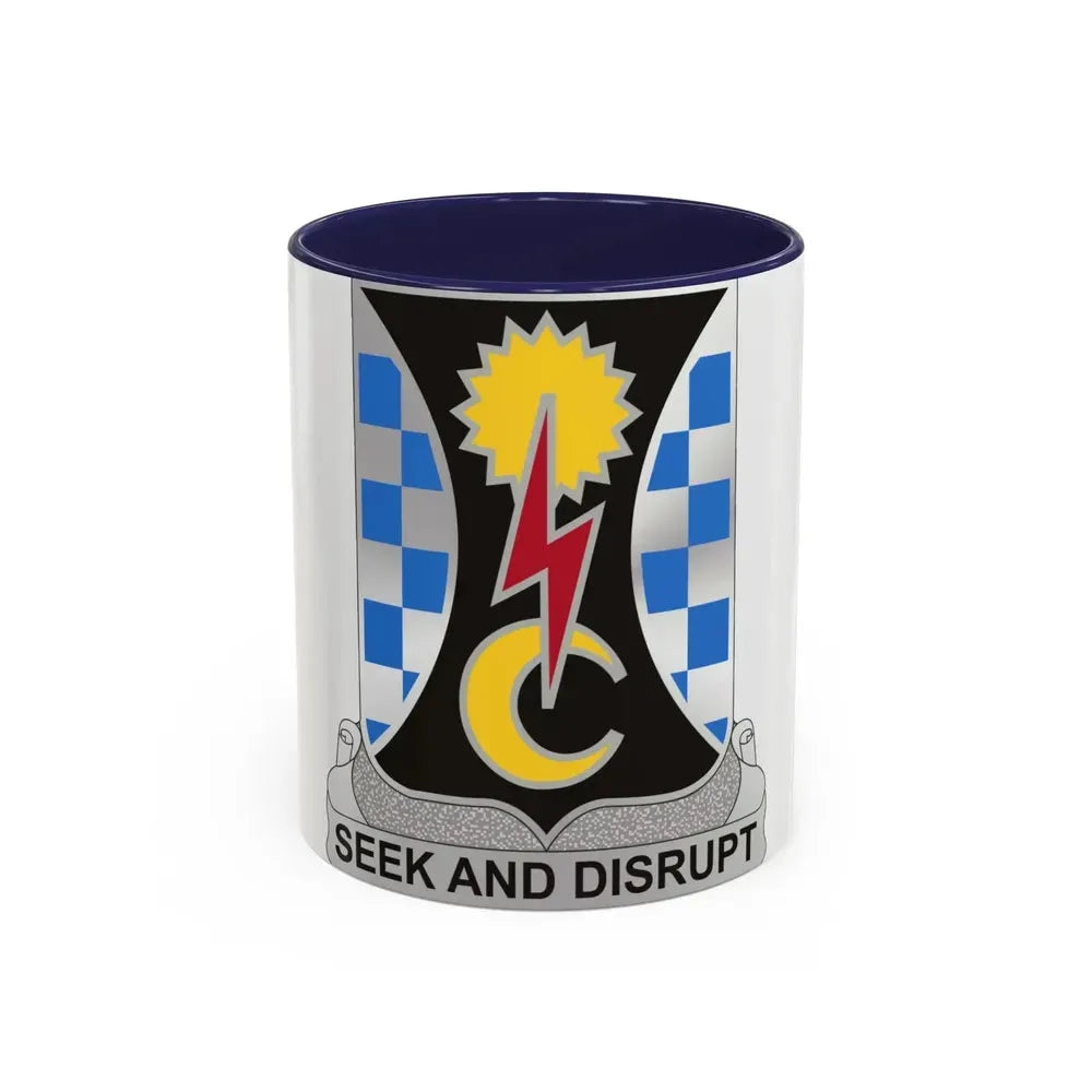 109 Military Intelligence Battalion (U.S. Army) Accent Coffee Mug 11oz Navy - Go Mug Yourself